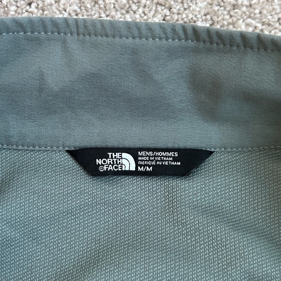 The North Face Men’s Apex Softshell Cream/Green Vest Size Medium Worn Once - Picture 5 of 9